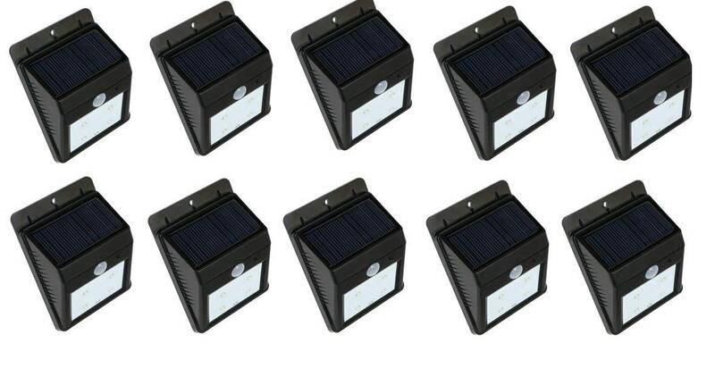 Solar Motion Light, 10 Pieces, White