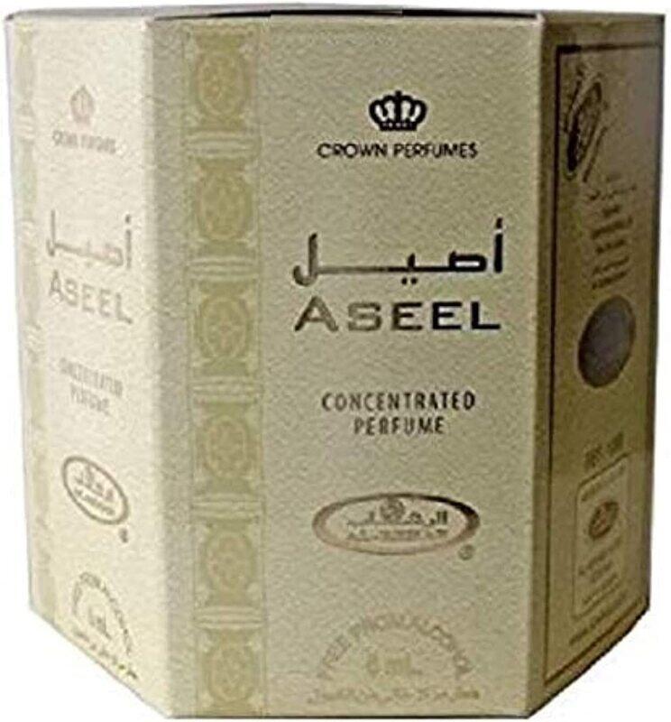 Al Rehab Aseel Concentrated Roll on Bottle 6 x 6ml Perfume Oil Unisex