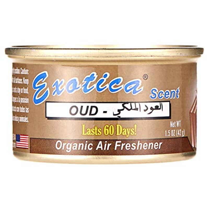 Exotica 47g Organic OUD Car Air Freshener, Brown