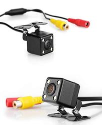 Car Universal Waterproof Rear View Camera with 4 Led Night Vision, Black