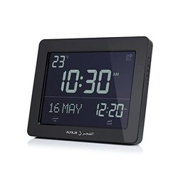 Al Fajr Automatic Azan Clock, CF-19, Black