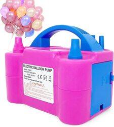 Dual Nozzle Portable Electric Balloon Air Blower, Pink