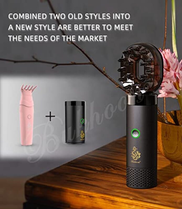 Crony B20 Upright Comb Electric Bakhoor Luxury Incense Burner, Black