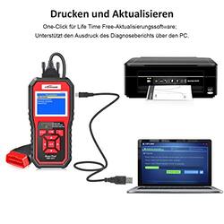 Konnwei Car Scanner Reader Vehicles Diagnostic Tool Detector, Multicolour