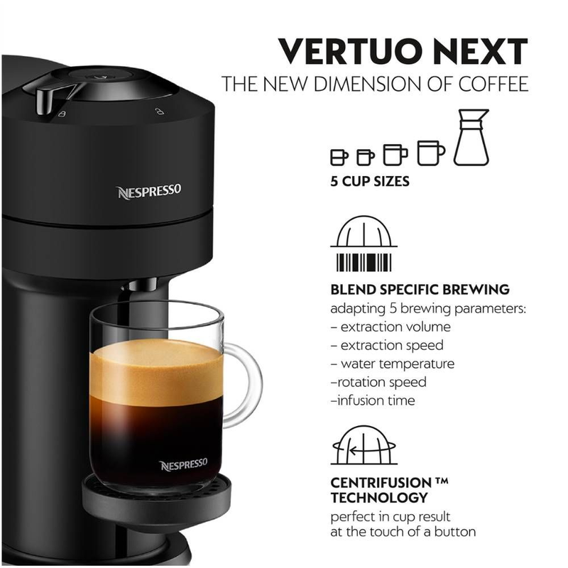 Nespresso Vertuo Next Coffee Machine-Black