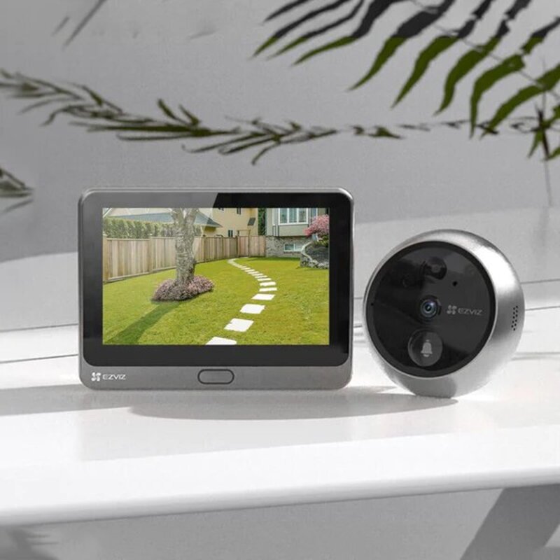 Ezviz 1080P Video Door Viewer Peephole Camera with 4.3-Inch Colour Screen Display, CS-DP2C-A0-6E2WPFBS, Grey