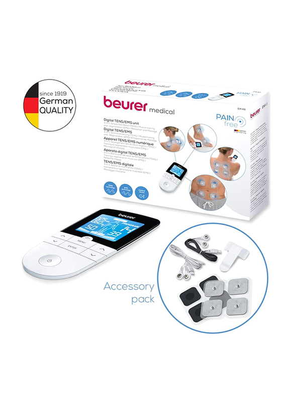 Beurer EM 49 Digital Tens/Ems Unit Device, White
