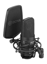 Boya BY-M800 Cardioid Condenser Microphone for Windows and Mac Computers, Black