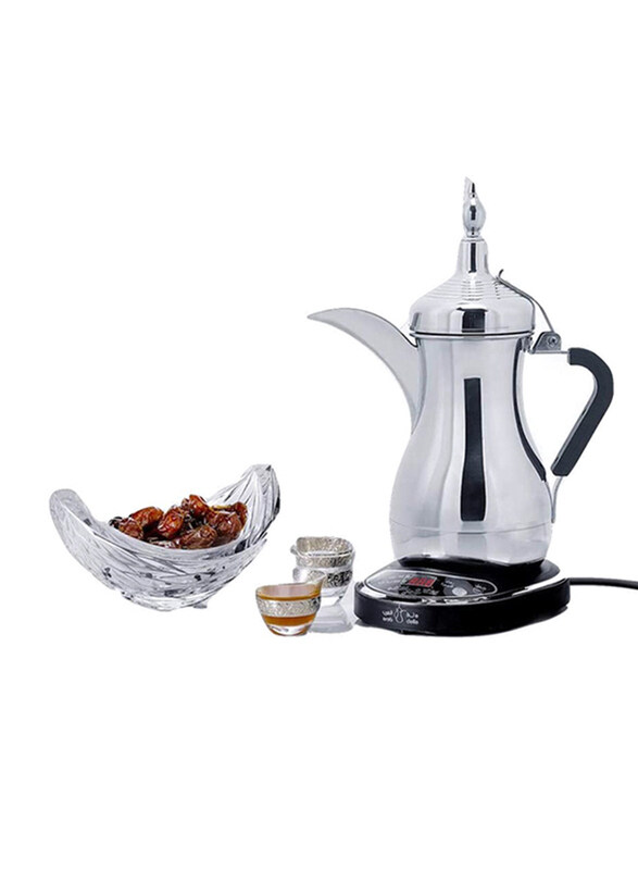 

Dalla Arab 800ml Stainless Steel Electric Arabic Coffee Maker, 1000W, JLS-170E, Silver