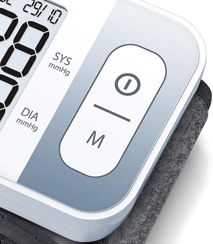 Beurer BC 28 Wrist Blood Pressure Monitor, White/Grey