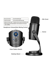 Boya BY-PM500 USB Microphone for USB Type-C Cable, Black