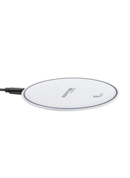 Promate Aurapad-3 Wireless Charging Pad with LED Lights, White