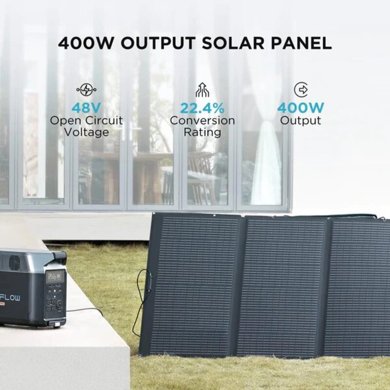 Ecoflow Solar Panel, 400W, Black