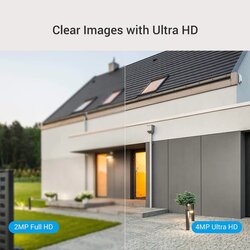 Ezviz Pro Super HD Smart Home Outdoor Security Camera, 4 MP, CS-C3W-A0-1F4WFL, White