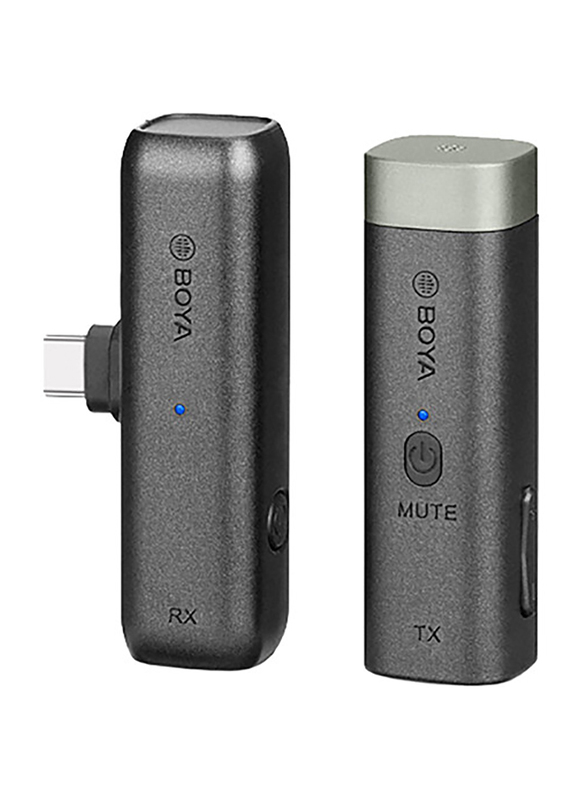 Boya BY-WM3U True-Wireless Microphone System for Android Devices, Black