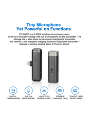 Boya BY-WM3D Digital True-Wireless Microphone System for iOS Devices, Black