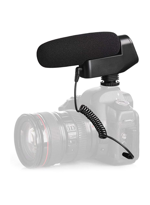 Boya BY-VM600 Condenser Microphone for Digital Slr Camera, Black