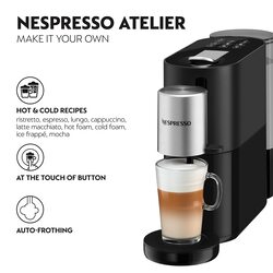 Nespresso S85 EU Atelier Coffee Machine -black