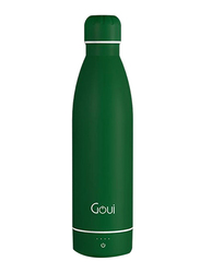 Goui Loch 420ml Double 18/8 Stainless Steel Bottle with 6000mAh Power Bank & Wireless Charger, Dark Green