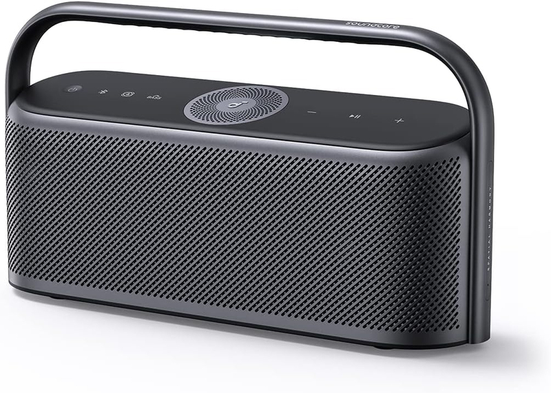 Soundcore Motion X600 Portable Bluetooth Speaker with Wireless Hi-Res Spatial Audio, A3130, Black