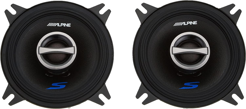 Alpine S-S40 S-Series 4 2-Way Car Speakers, Black