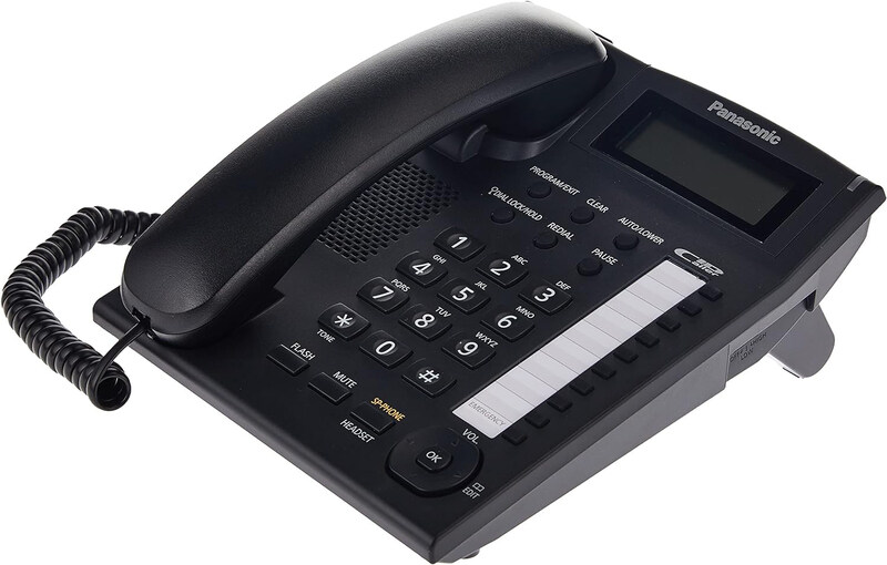 

Panasonic Integrated Corded Telephone, KX-TS880, Black