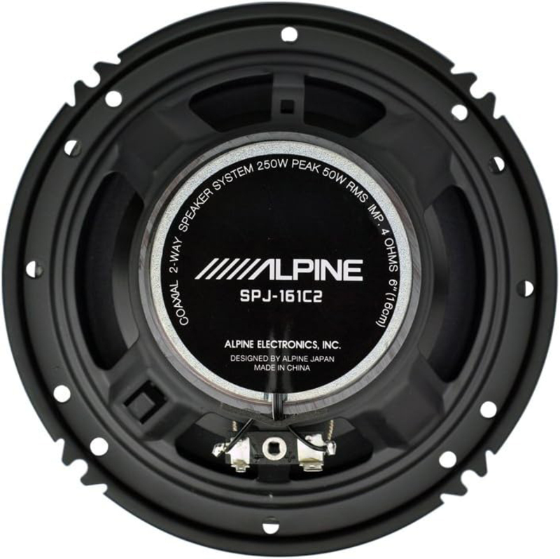 Alpine Type-J 6 Inch Coaxial 2-Way Speaker, SPJ-161C2, Black