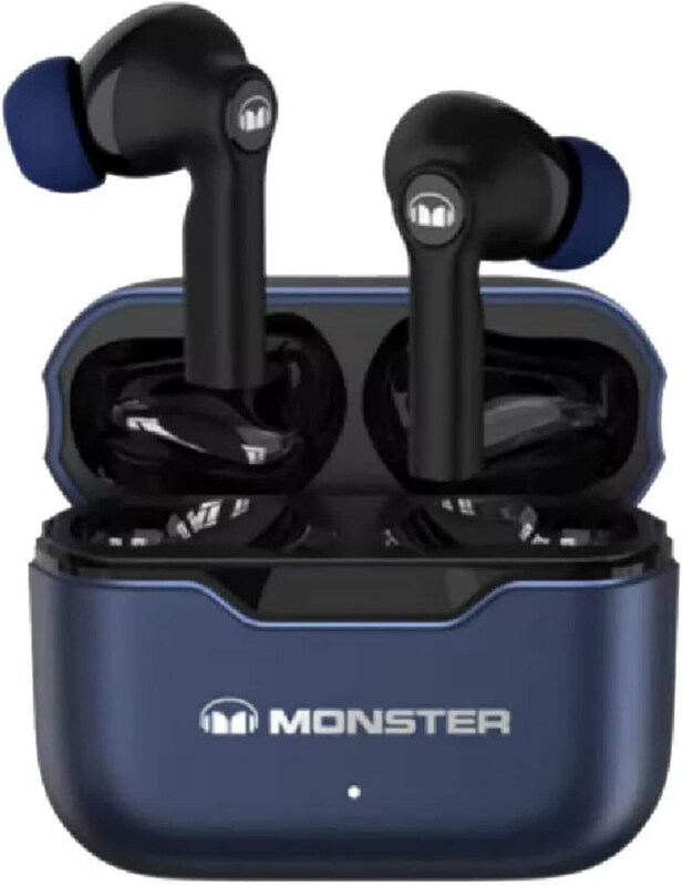 Monster Wireless Headphones Dual Modes for Music & Gaming, XKT02, Blue