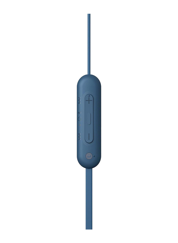 Sony WI-C100 Wireless/Bluetooth In-Ear Headphone with Mic, Blue