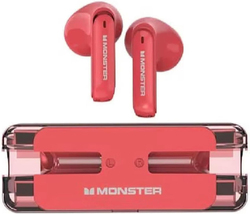 Monster Airmars Wireless ENC Gaming Headphones, XKT08, Red