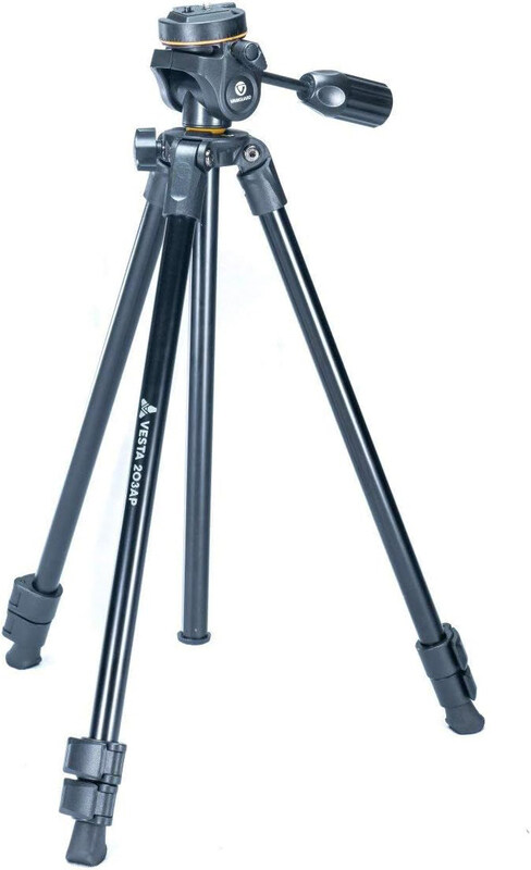 Vanguard Vesta 203Ap Pan-Head Aluminium Tripod, Black