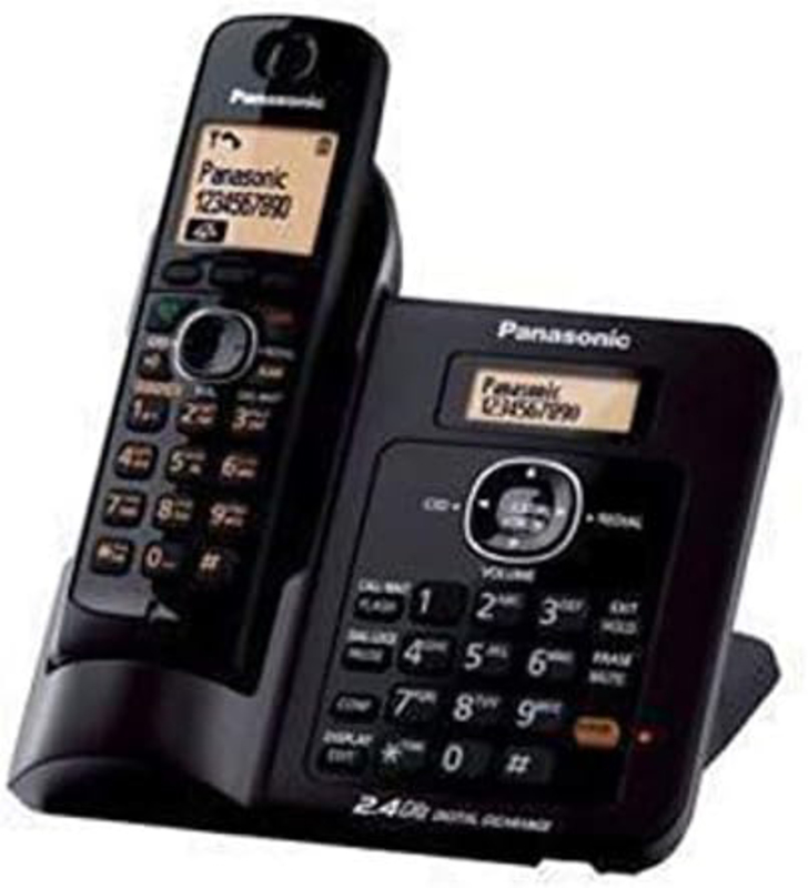 Panasonic 2.4 GHz Digital Cordless Phone, KX-TG3811JXB, Black