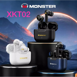 Monster Wireless Headphones Dual Modes for Music & Gaming, XKT02, Black