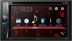 Pioneer 6.2 Inch 2-DIN Car in-Dash DVD Bluetooth Receiver Touchscreen, AVH-G225BT, Black