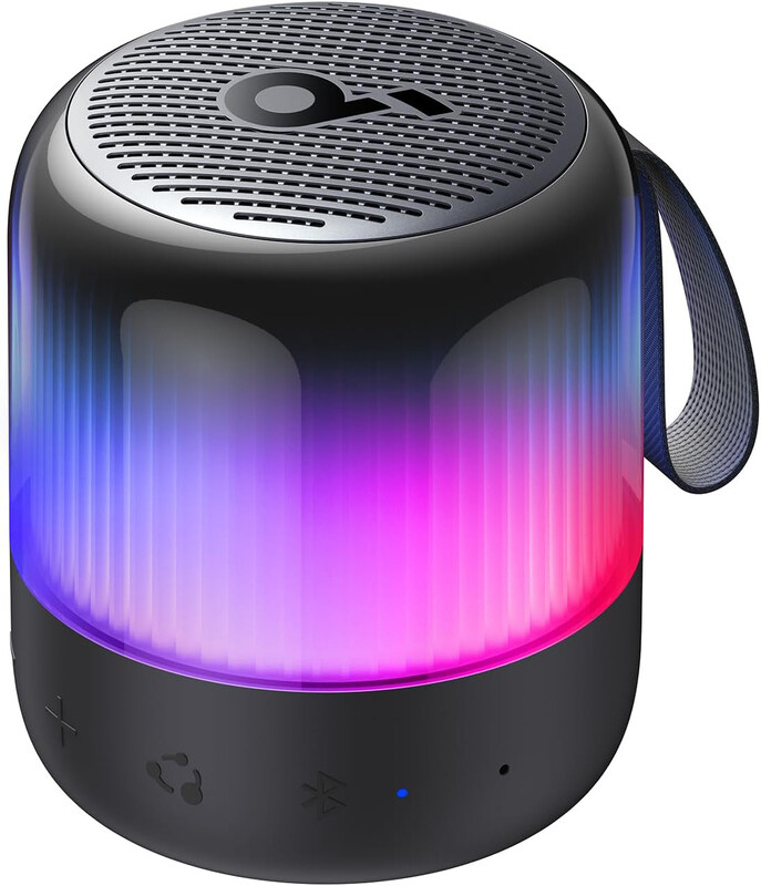 

Soundcore Glow Mini Portable IP67 Waterproof Bluetooth Speaker, A3136, Black