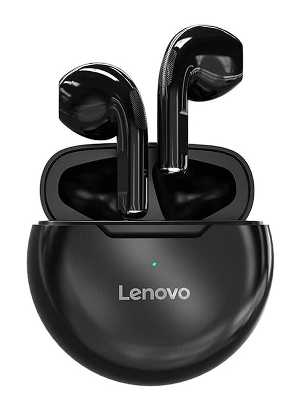 Lenovo True Wireless Bluetooth Stereo Half In-Ear Earphones, HT38, Black