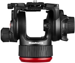 Manfrotto 504X Fluid Video Head with Flat Base, Black