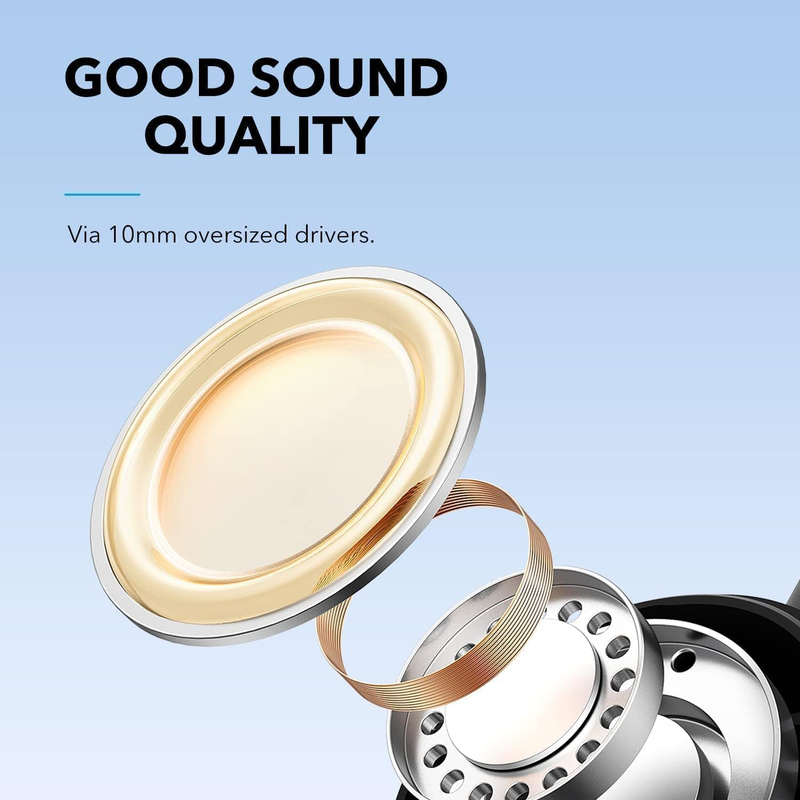 Anker Soundcore True Wireless In-Ear Earbuds, A3991H11, Black