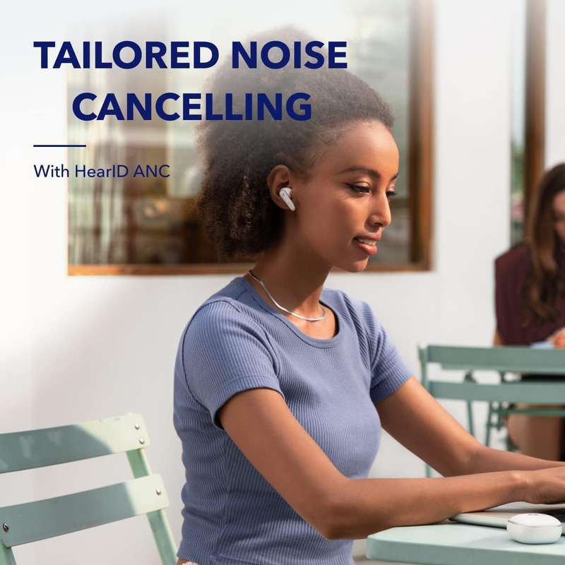 Anker Soundcore Liberty 4 True Wireless In-Ear Noise Cancelling Earbuds, White