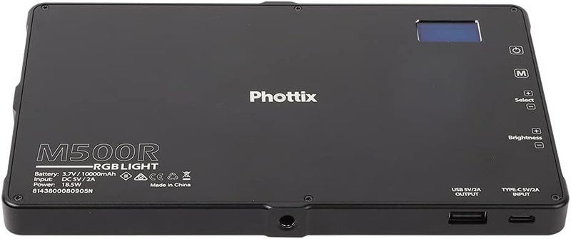 Phottix M500R RGB Light, Black