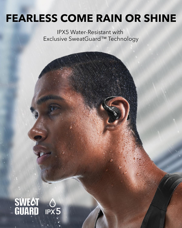Anker Soundcore AeroFit Pro Wireless Open-Ear Headphone, Black