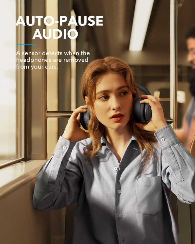 Soundcore Life Q35 Wireless Over-Ear Noise Cancelling Headphones, Black