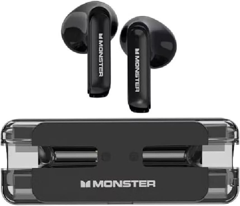 Monster Airmars Wireless ENC Gaming Headphones, XKT08, Black