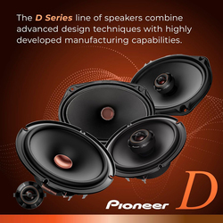 Pioneer TS-D69F 2-Way Coaxial Speakers, Black