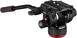 Manfrotto 504X Fluid Video Head with Flat Base, Black