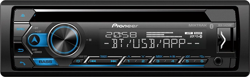 Pioneer Bluetooth Smartphone Speaker USB Car Stereos, DEH-S4250BT, Black