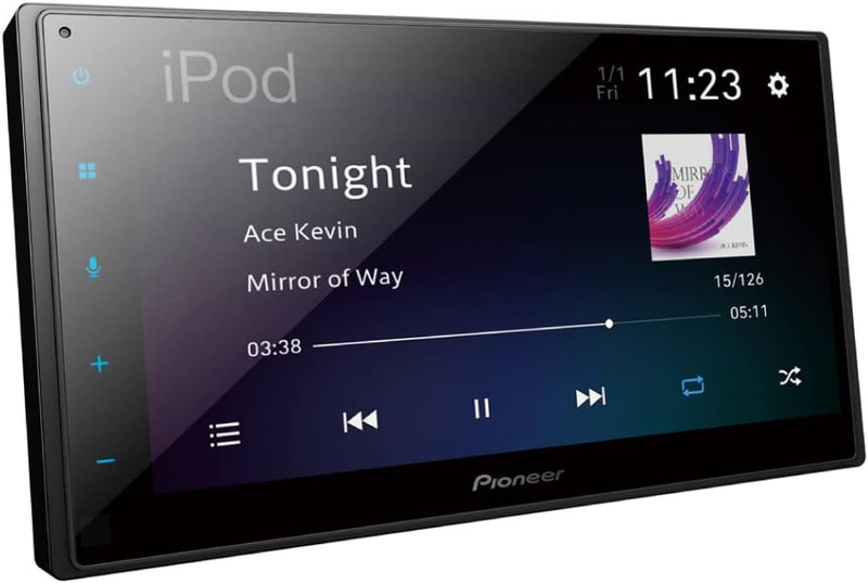 Pioneer 6.8 Inch AV Receiver with Wireless Apple CarPlay Wireless Android Auto and Mirroring In-Dash Video, Black