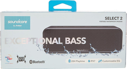 Anker Soundcore Select 2 Bluetooth Lightweight Waterproof Speaker, Black