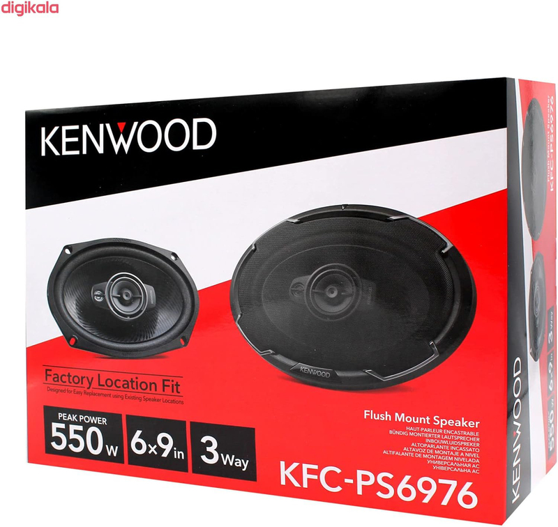 Kenwood Kfc Ps6976 9 Inch 3-Way Speakers, 550W, Black