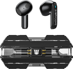 Transformers TF-T01 True Wireless Bluetooth 5.4 In-Ear Earbuds, Black